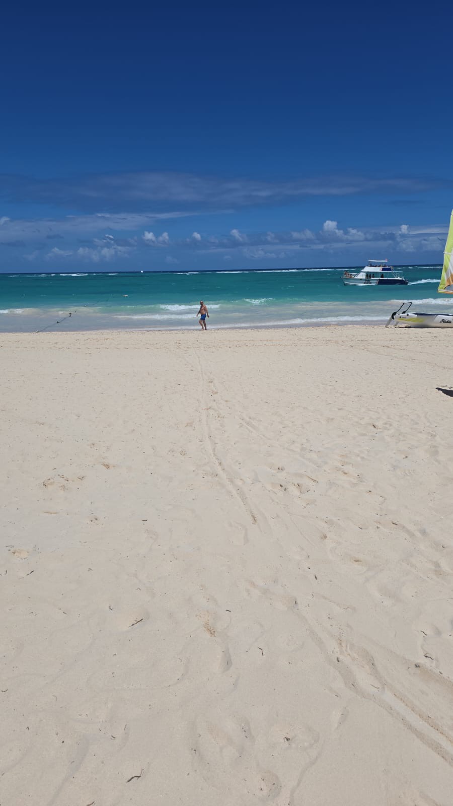 White sand and turquoise water at Playa Uvero Alto, Punta Cana